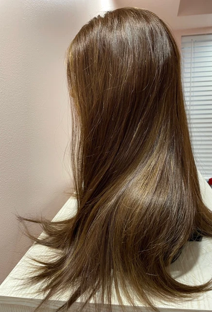 100% Human Hair Kosher Wig Sheitel 24 In Chocoloate brown wig large cap LACE Top 100% Human Hair Kosher Wig Sheitel 24 In Chocoloate brown wig large cap LACE Top