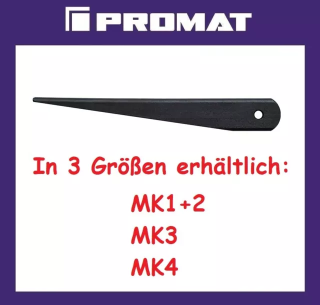 PROMAT DIN 317 Austreiber für Morsekegel MK 1 2 3 4 DIN 228