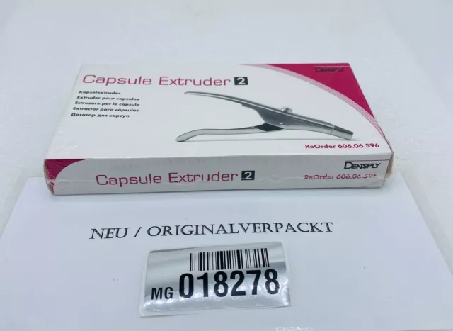 Dentsply Capsule Extruder 2 Kapselapplikator REF 60606596 NEU MG018278
