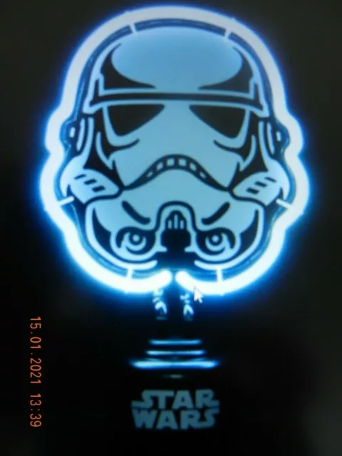 Stormtrooper Helmet Neon Light Star Wars Night Light Mood Lamp NEW JUST REDUCED!