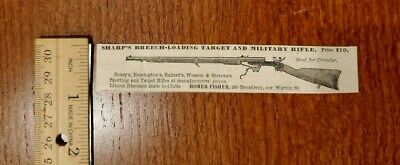Harper's Weekly 1875 Advertisement Sharps Breech Loading Target Military Rifle