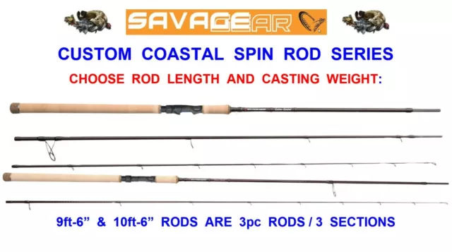 New Savage Gear Ccs Custom Coastal Spin Rod Sea Lure Fishing Predator Spinning