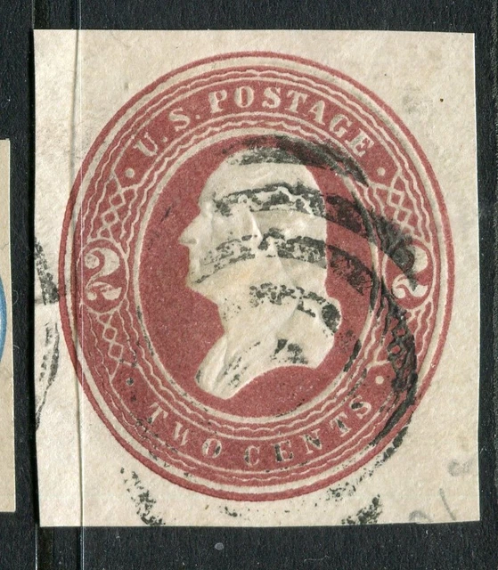 USA; 1870s-80s early classic Embossed Presidential POSTAL STATIONARY PIECE 2c.