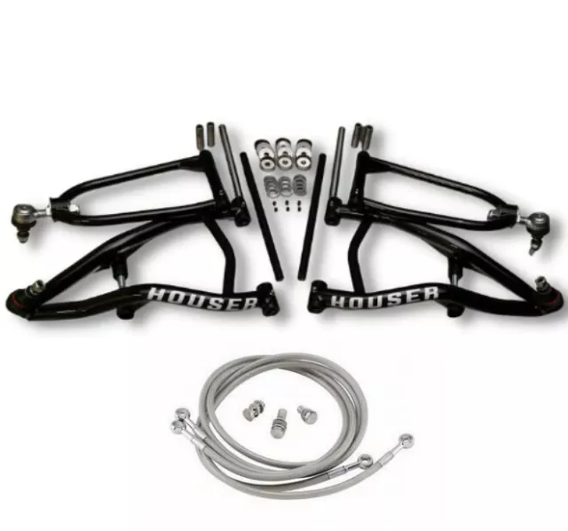 Houser Standard Travel XC A-Arms +.5 Free Brake Lines Yamaha Raptor 700 YFZ450