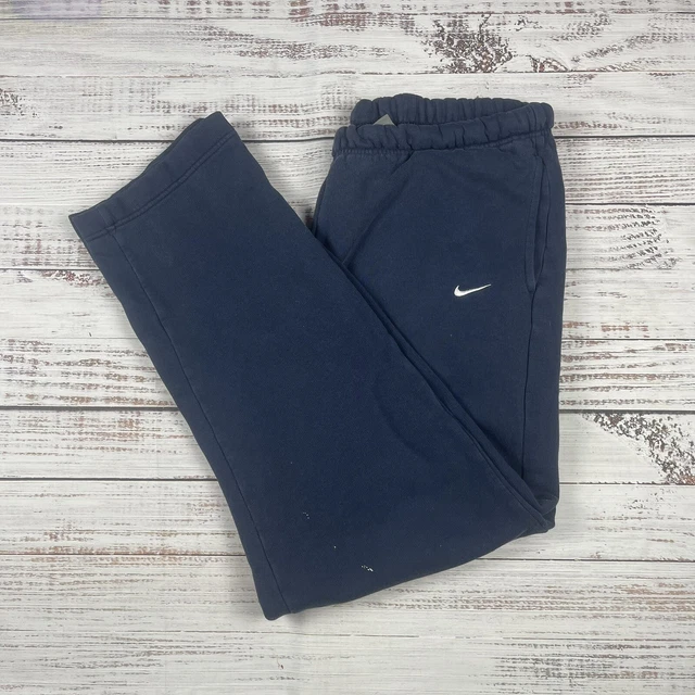 Vintage Nike Sweatpants Mens L Short Tag M Blue Relaxed Baggy Gym Pants Y2K