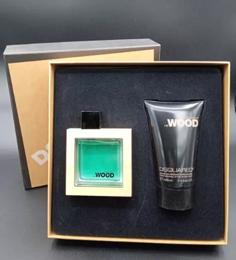 He Wood Dsquared 2 Eau Toilette 50 Ml + Baume Après-Rasage 100 Ml Ancienne...