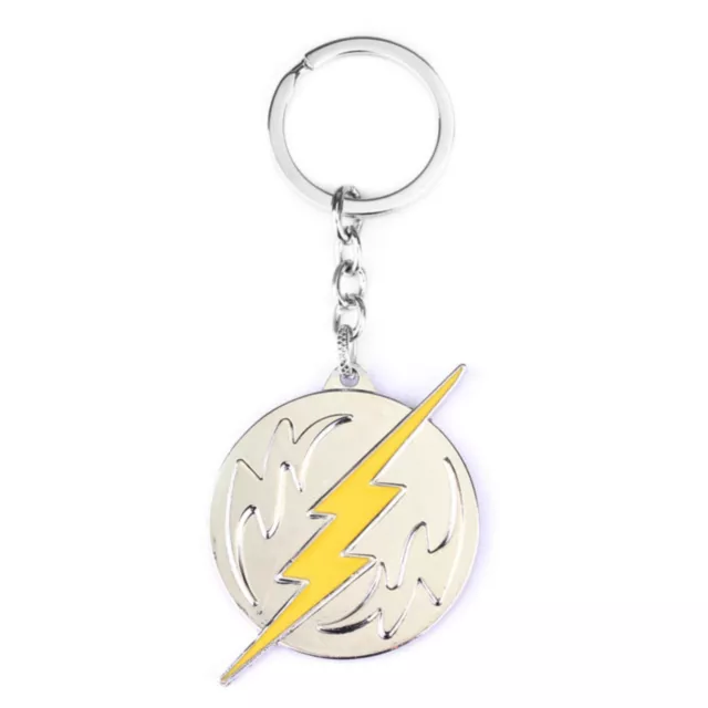 The Flash Logo Charm Alloy Key Chain Keychain Keyring DC Film Comic Superhero