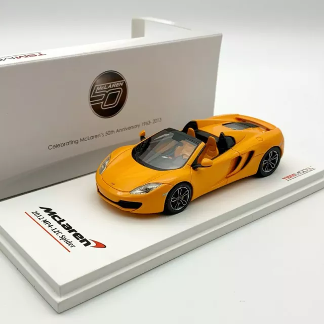 True Scale Miniatures TSM McLaren MP4-12C Spider 2013 LHD McLaren Orange 1:43