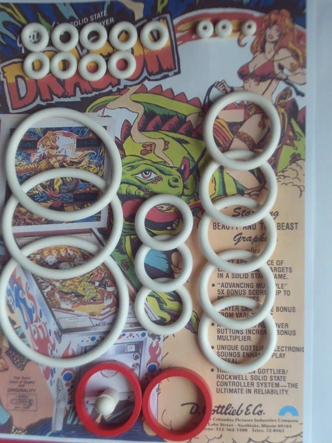 Kit D'élastiques En Caoutchouc Pour Flipper GOTTLIEB GENESIS - Neuf (pinball Rubber Rings)