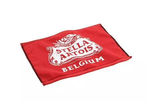 Stella Artois 16X11  Woven Cotton Terry Beer Bar Golf Towel New