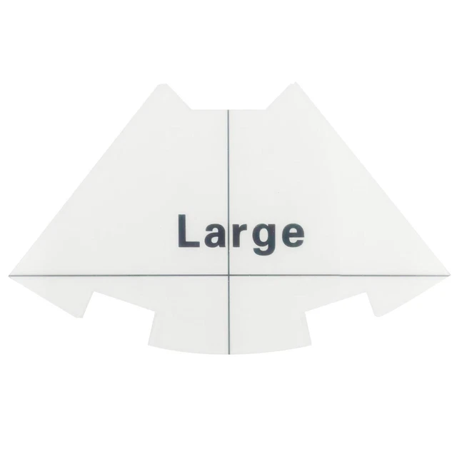 Key Acrylic Plate Cute Triangle Key Fob Pouch Template For Sewing Transparent 6