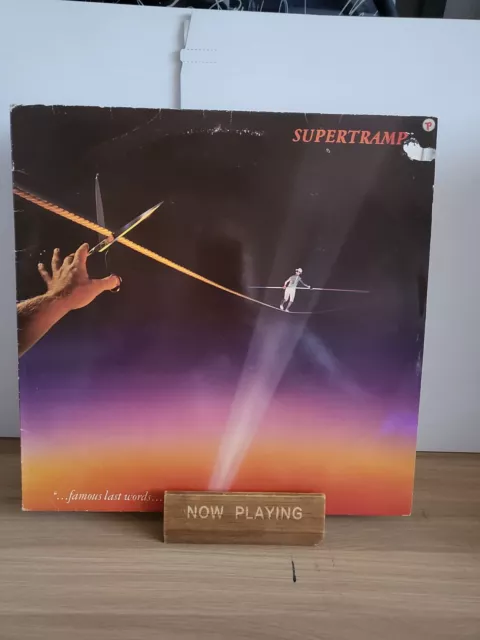 Supertramp-Famous Last Words,Vinyl Album Record, Pop Rock/Rock 1982