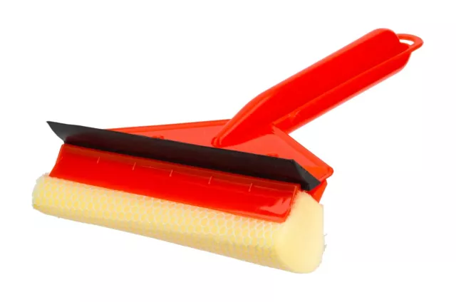 Compact Window Cleaning Squeegee Double Sided Cleaner Sponge Car Glass Wiper New
