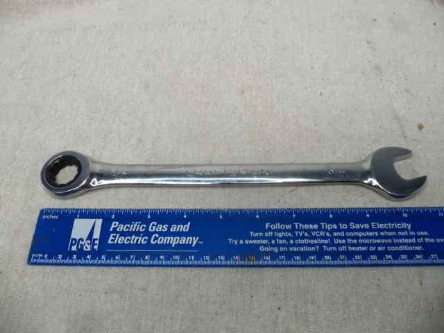 Craftsman SAE Standard Ratcheting Wrench Full Polish USA, 3/4" - Part # 42567