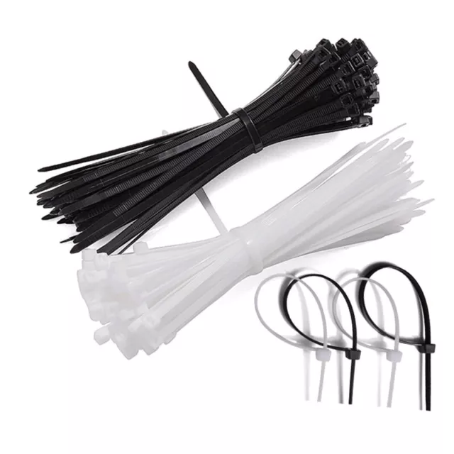 Nylon Self Locking Cable Ties 3mm-9mm Width 80-1020mm Length Plastics Tie Wraps