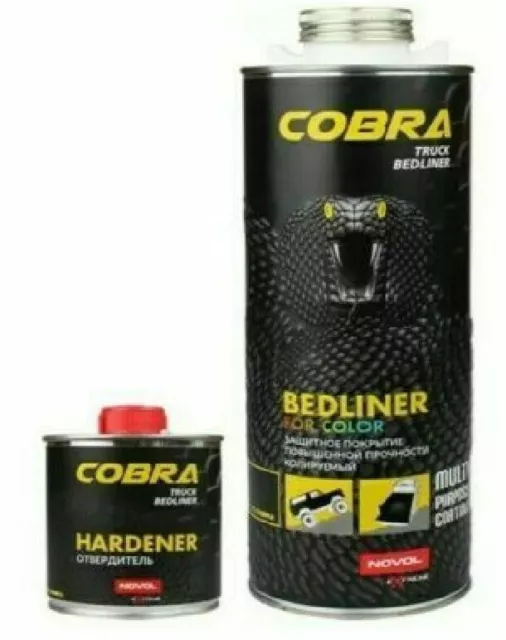 COBRA Truck Super Tough Urethane Bed Liner Spray On **BLACK** Coating Paint