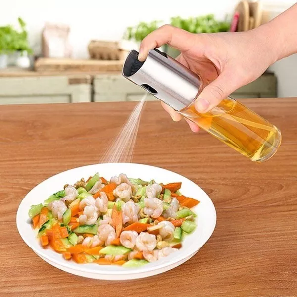 Dispenser Dosatore Spray Per Olio Aceto Da Cucina Oliera Alimenti Cibo 100ml