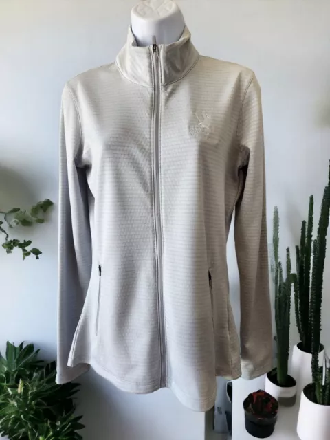 Women's Nike Golf Country Club Gray Long Sleeve Thumbholes Pullover Medium EUC