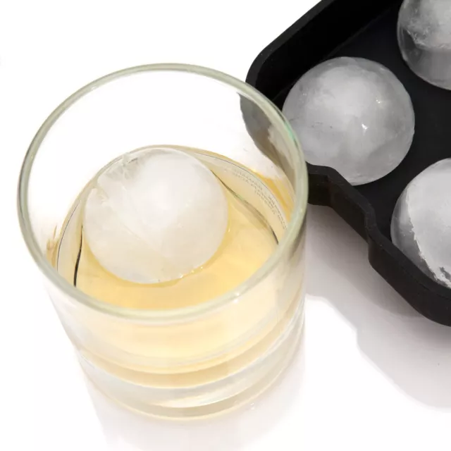 Ice Balls XXL Eiskugelform aus Silikon Eiswürfelform Eiskugeln Sphere Mold Maker