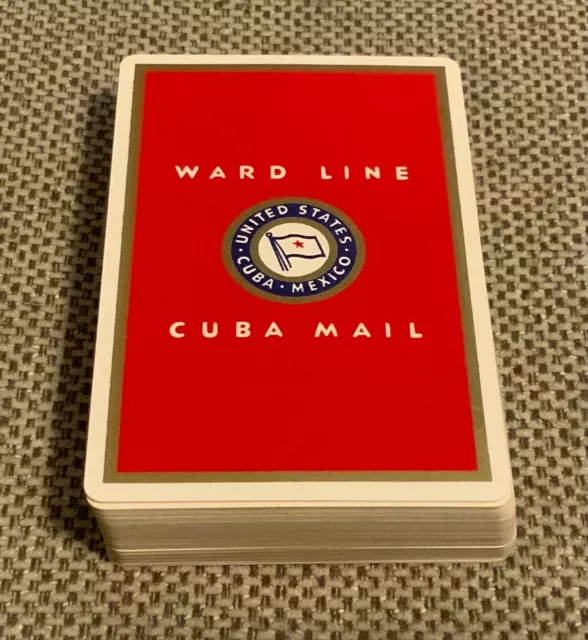 Vtg Playing Cards Ward Line Cuba Mail Steamboat Company Brown & Bigelow NOS Vtg Playing Cards Ward Line Cuba Mail Steamboat Company Brown & Bigelow NOS