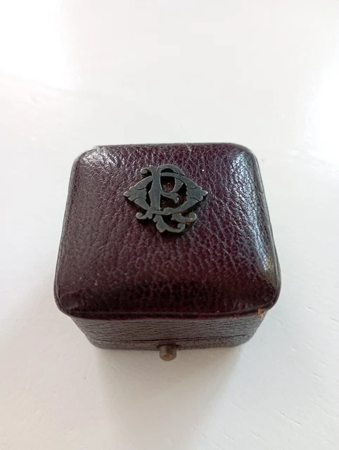 Écrin à Bijoux Ancien Fin XIXe Siècle - Boîte à Bague Fernant Ployart, Wambrechies (Nord), Vintage, Occasion