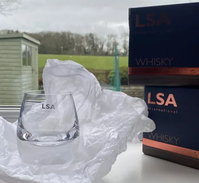 LSA Bar Culture Whisky Glass Tumblers Handmade Ideal Gift X 2 (RRP £65) 2