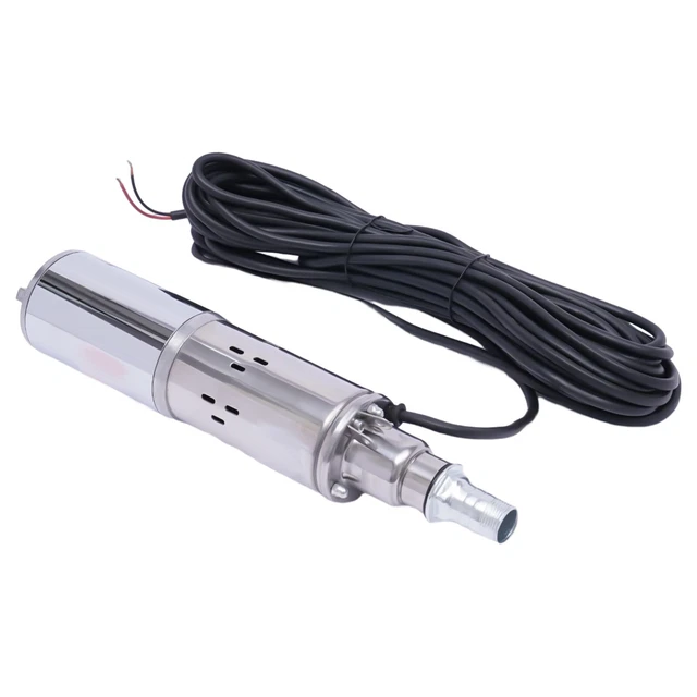 1.2m3/h Bomba solar de pozo profundo Bomba de pozo Bomba de tubo Bomba sumergible 12V DC 180W DE