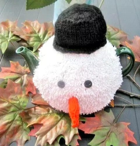 Hand Knitted The Snowman Tea Cosy. Very Festive For Christmas.