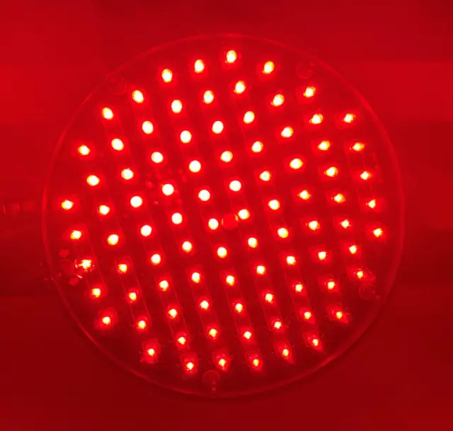 NEW Leotek 8" Red 120V LED Traffic Light Man Cave, She Shed, Bar 8 inch