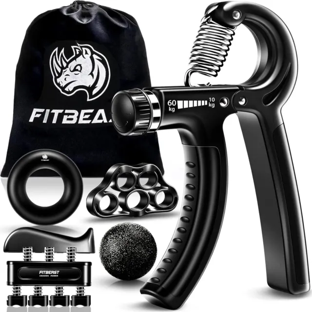 FitBeast Grip Strengthener Forearm Strengthener Hand Grips Strengthener Kit - 5