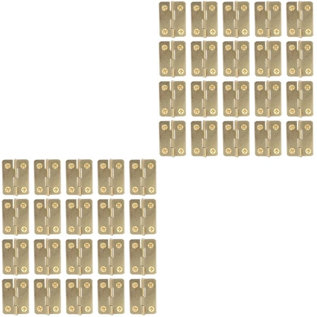 50 Pezzi Mini Cerniere - 3 X 1,7 Cm - Cerniere Pieghevoli Vintage - Foto 5