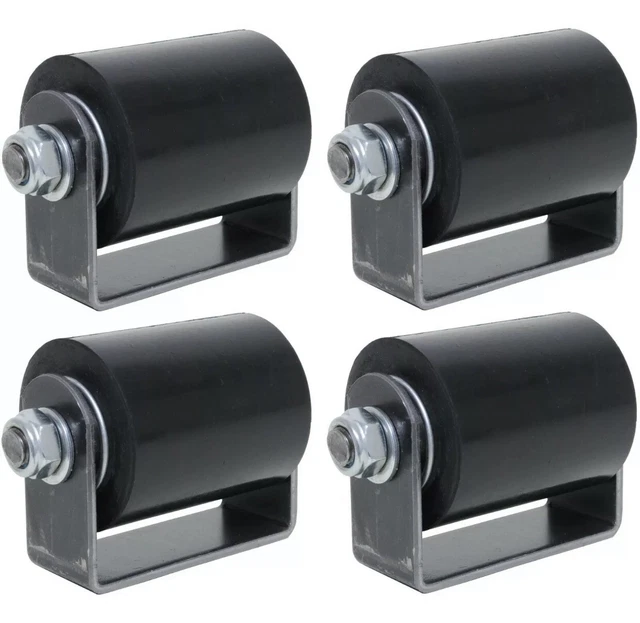 Slide Gate Roller 3" Inch Top Guide Rubber Rolling Metal Door Wheel | Lot 4