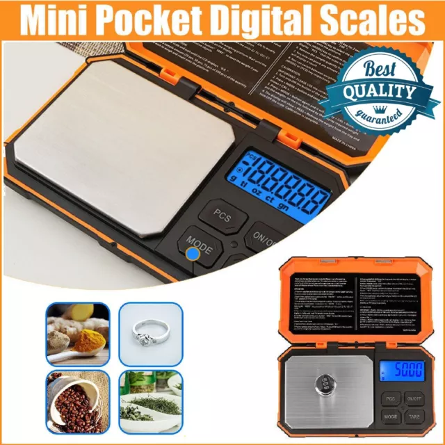 Mini Pocket Digital Scales 0.01-200g Balance Gram Jewellery Precision Weight
