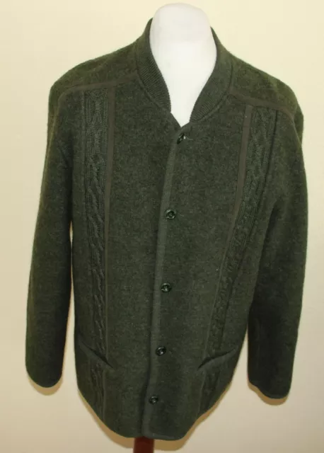 ORIGINAL WALK LODEN ZOPF  WOLLE TIROLER TRACHTEN WALK JACKE FASCHING ca Gr. 54