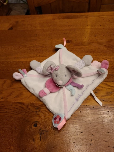 Doudou Plat Doudou Et Compagnie Souris Pearly Rose Etat Neuf Jamais Utilisé