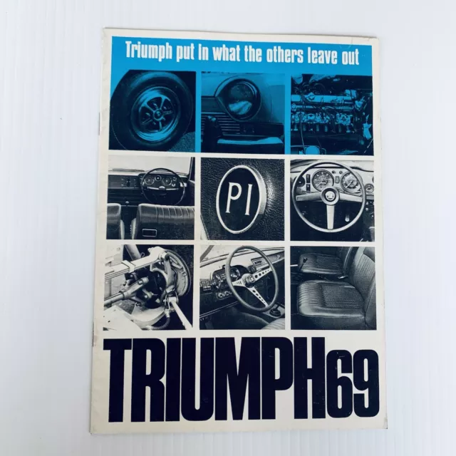 Triumph 1969 2.5PI 2000 Vitesse Mk II GT6 1300 1300TC UK Car Sales Brochure 1968