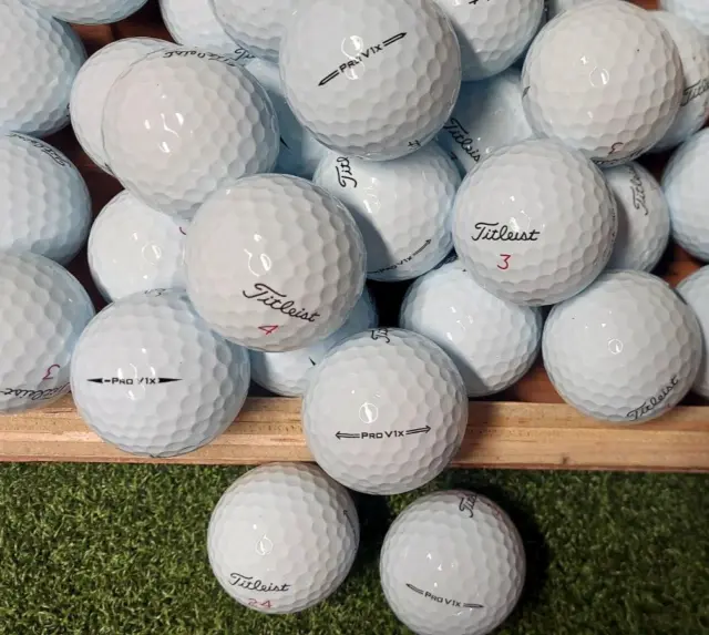 50 Titleist Pro V1x AAAAA Mint Used Golf Balls 5A