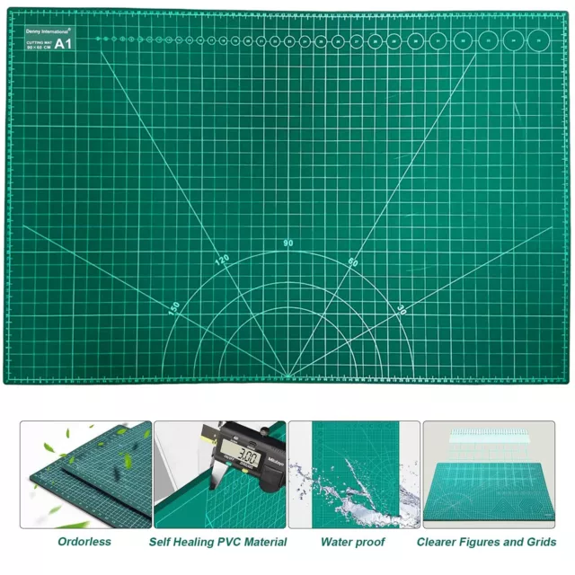 High Quality A1 Cutting Mat Size Non Slip Self Healing Printed Grid Craft Design