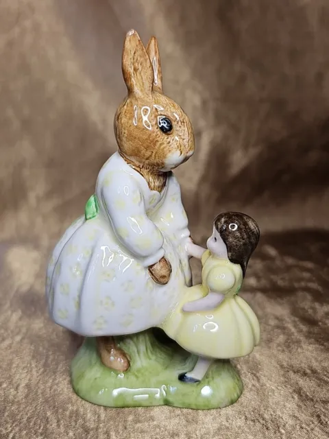 Royal Doulton Playtime Bunnykins Figurine DB080 Vintage Sp Colourway Hornes