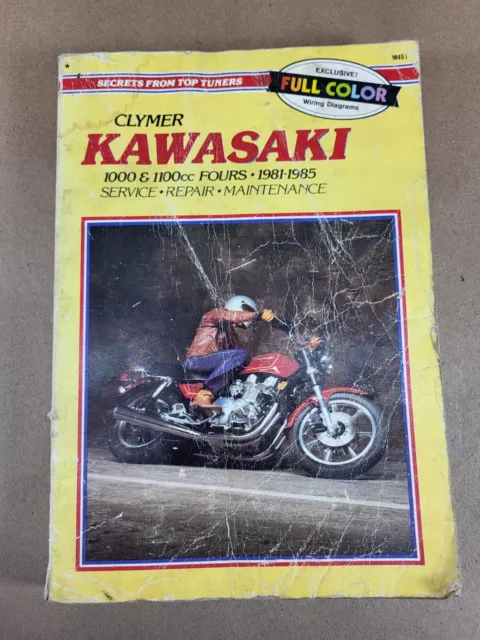 Clymer Service Repair Maint Manual 1981-1985 Kawasaki 1000 & 1100cc Fours - M451