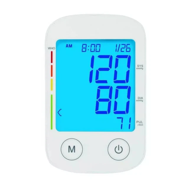 Monitor automático de presión arterial Up & Up parte superior del brazo funcionamiento con un toque caja abierta