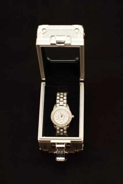 Christian Dior Chrystal Swiss Watch - 28mm Diamond & White Sapphire CD112113M002