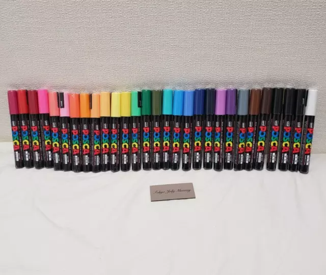 Uni Posca WHITE Paint Marker Pens - PC-1M 1MR 3M 5M 7M 8K 17K