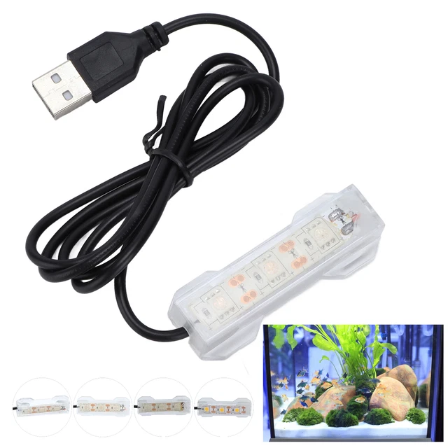 Aquarium Light USB Charging Plastic Fish Tank LED Light For Plants L Ejj