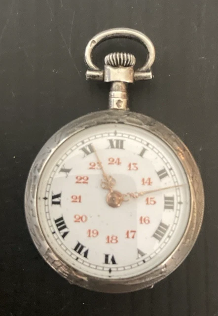 Montre à Gousset Ancienne Argentan – Dans Son étui D'origine – Mécanique – À Réviser – Occasion