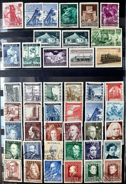 Briefmarken Österreich 1960er Jahrgänge