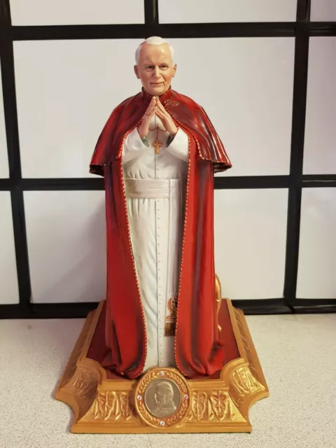 Danbury Mint Pope John Paul II A Papal Blessing Resin Figurine Collectible