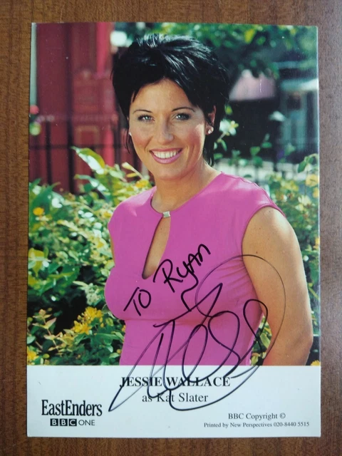JESSIE WALLACE *Kat Slater* EASTENDERS HAND SIGNED AUTOGRAPH FAN CAST PHOTO CARD