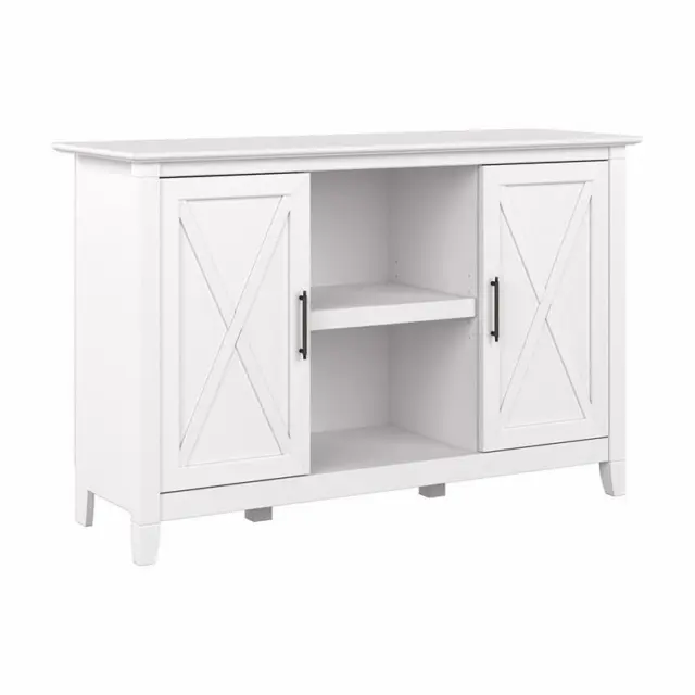 Pemberly Row Accent Cabinet with Doors in Pure White Oak - Engineered Wood