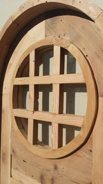 Rustic reclaimed DUTCH Doug Fir door glass window you choose dimension storybook 3